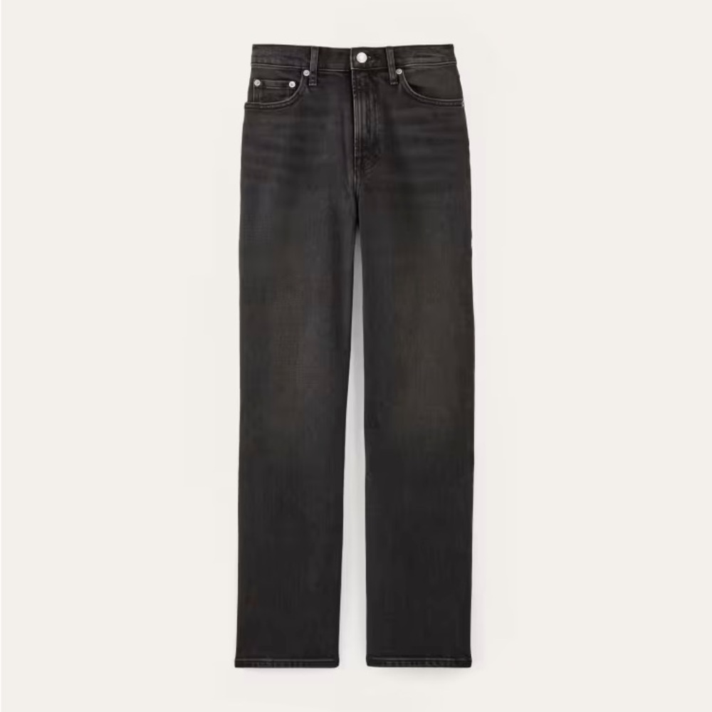 EVERLANE | nwot | The Original Cheeky Jean Faded Black Wash Straight Leg | 31R